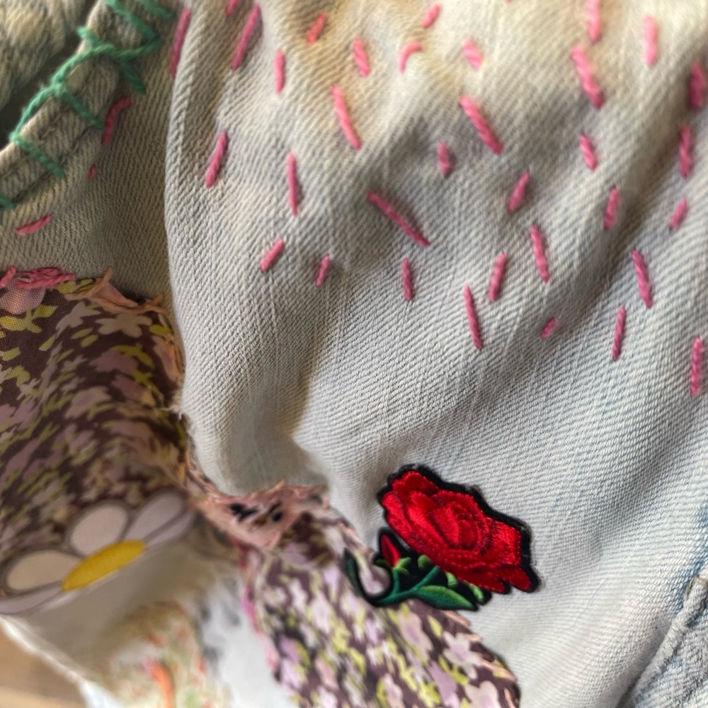 PAPAYA Embroidered Light Blue Jeans - Picture 14 of 15
